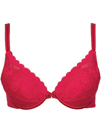 Soutien-gorge push-up EVELYN rouge