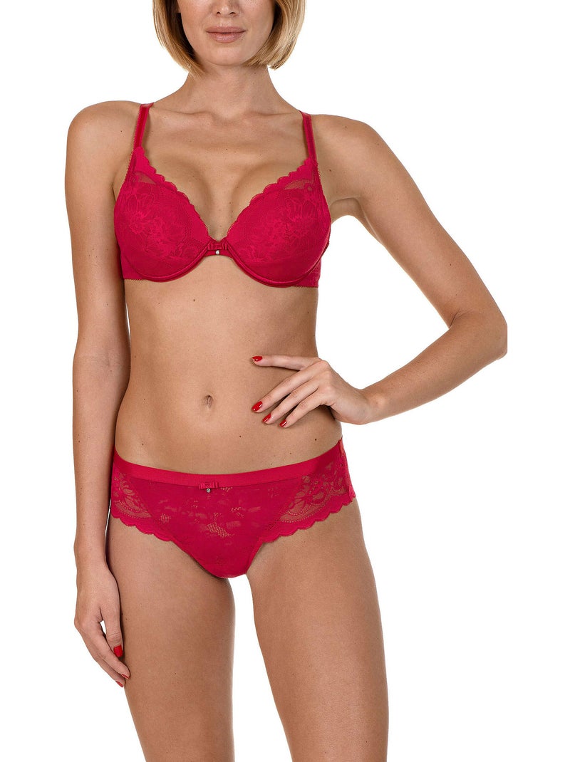 Soutien-gorge push-up EVELYN rouge Rouge - Kiabi