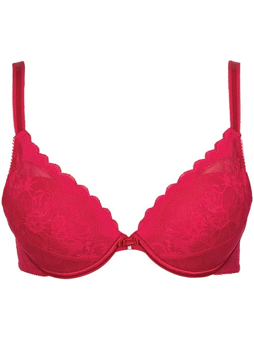 Soutien-gorge push-up EVELYN rouge - Kiabi