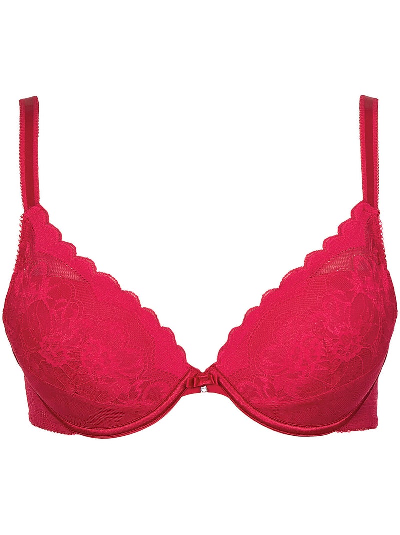 Soutien-gorge push-up EVELYN rouge Rouge - Kiabi