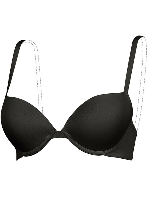 Soutien-gorge push-up gel Bella noir - Kiabi