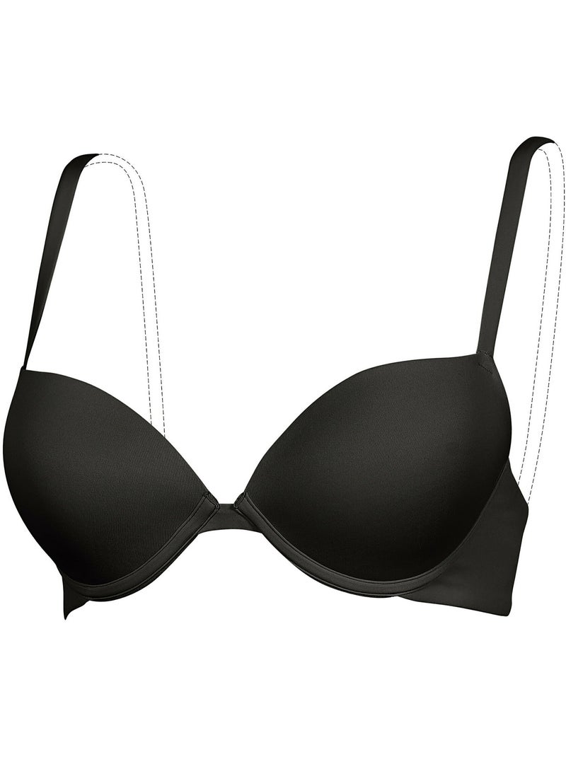 Soutien-gorge push-up gel Bella noir Noir - Kiabi