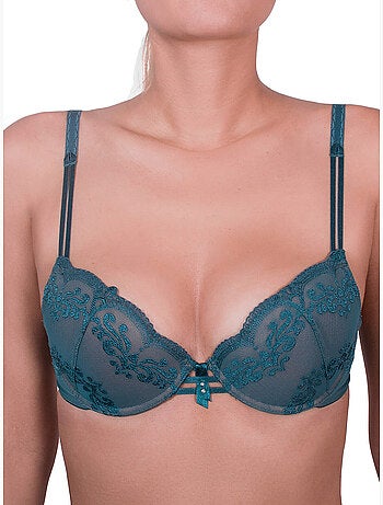 Soutien-gorge push-up Gothic bleu
