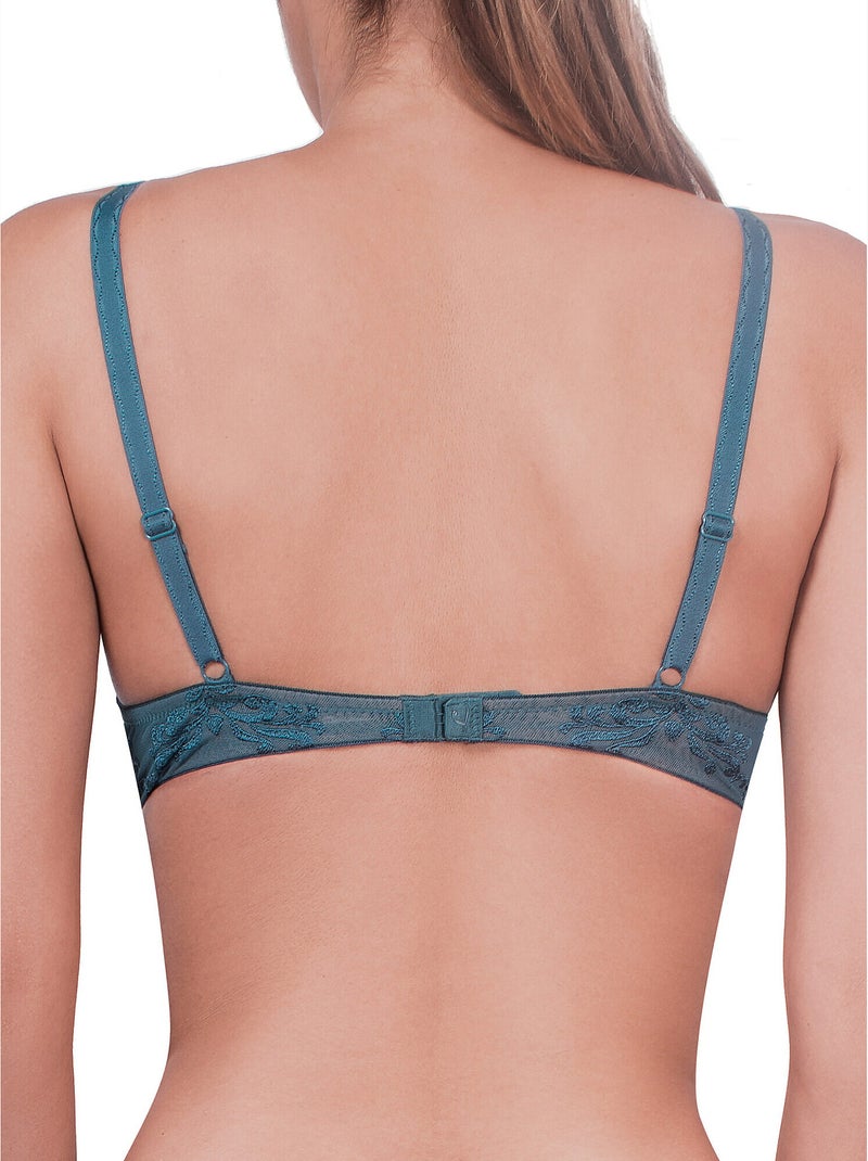 Soutien-gorge push-up Gothic bleu Bleu - Kiabi