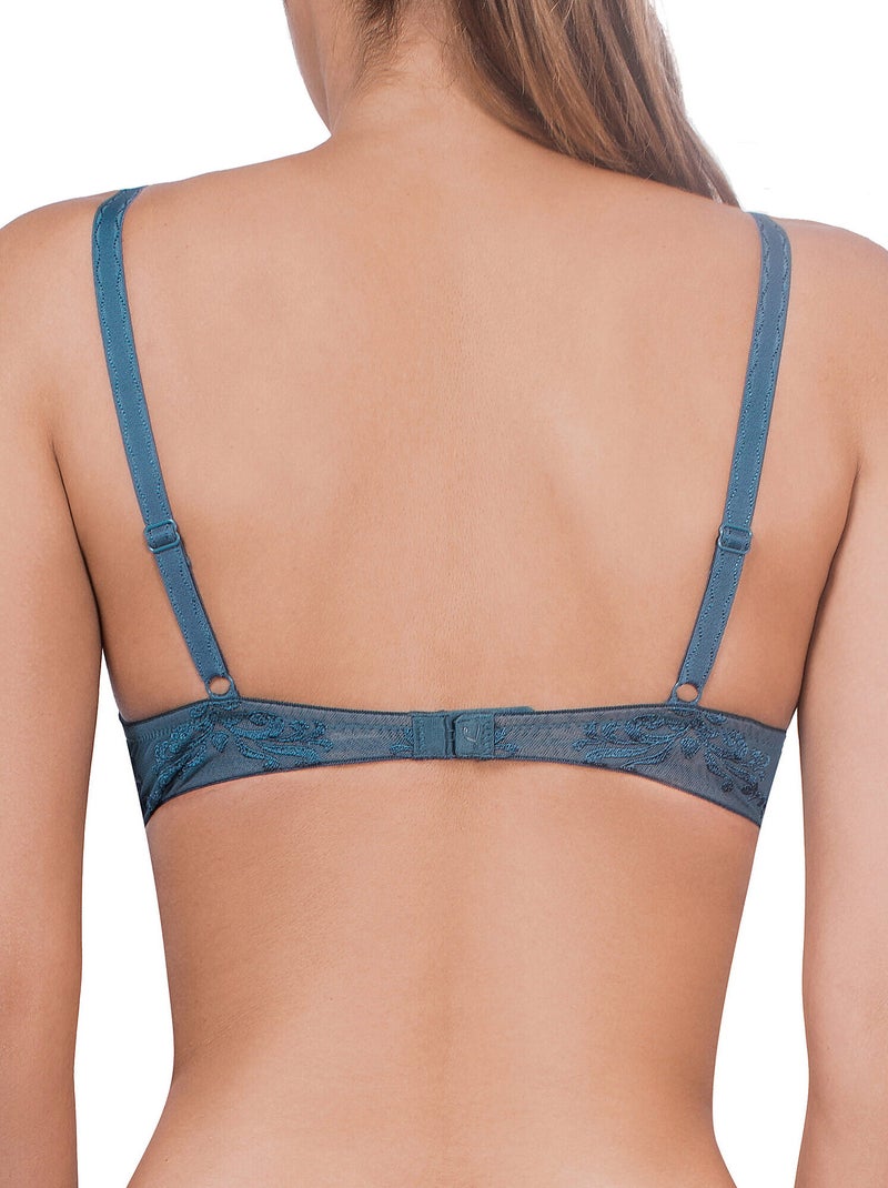 Soutien-gorge push-up gothic Bleu - Kiabi