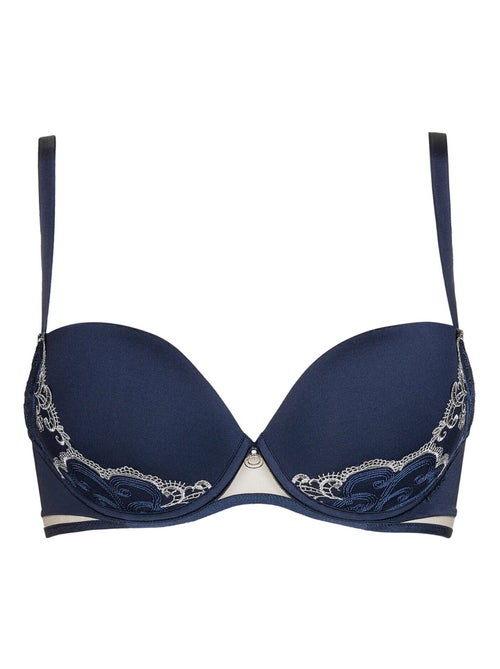 Soutien-gorge push-up Intense bleu marine - Kiabi