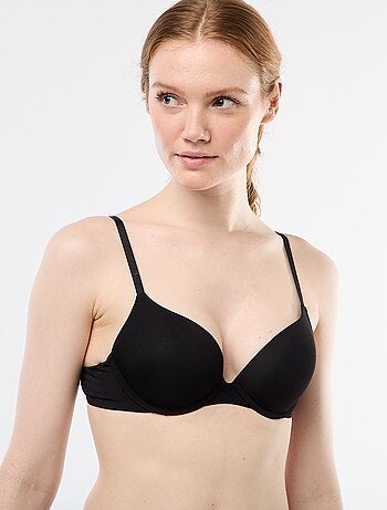 Soutien-gorge push-up invisible en microfibre