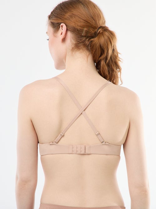 Soutien-gorge push-up invisible en microfibre - Kiabi