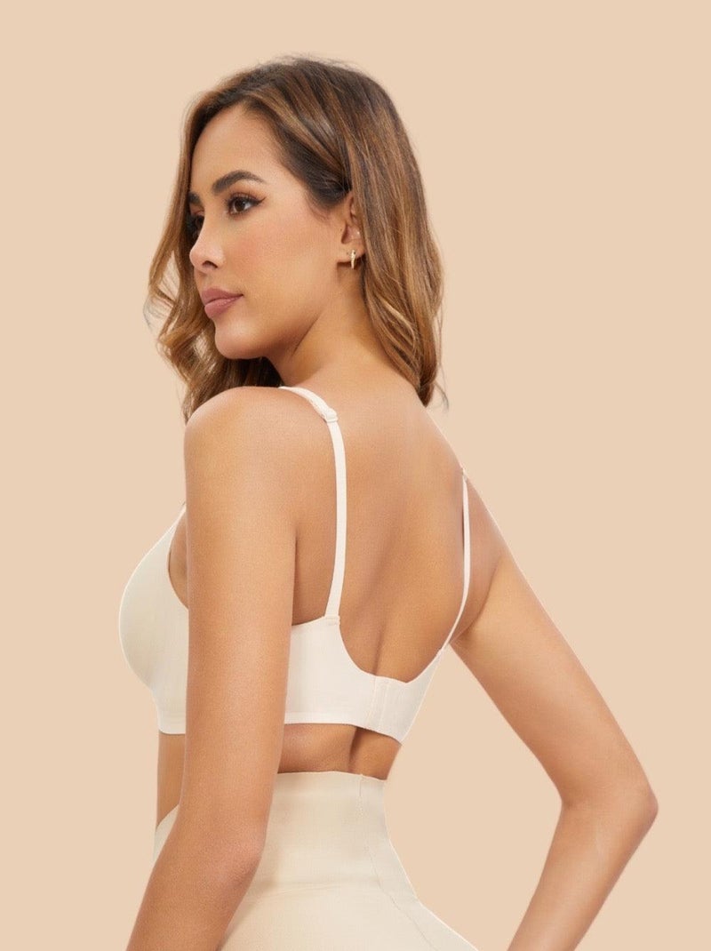 Soutien-gorge push-up invisible magique sans armatures Beige