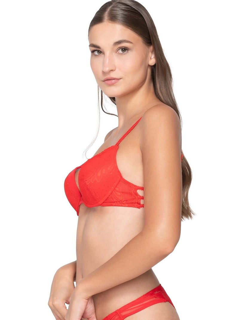 Soutien-gorge push-up JOLIE Rouge - Kiabi