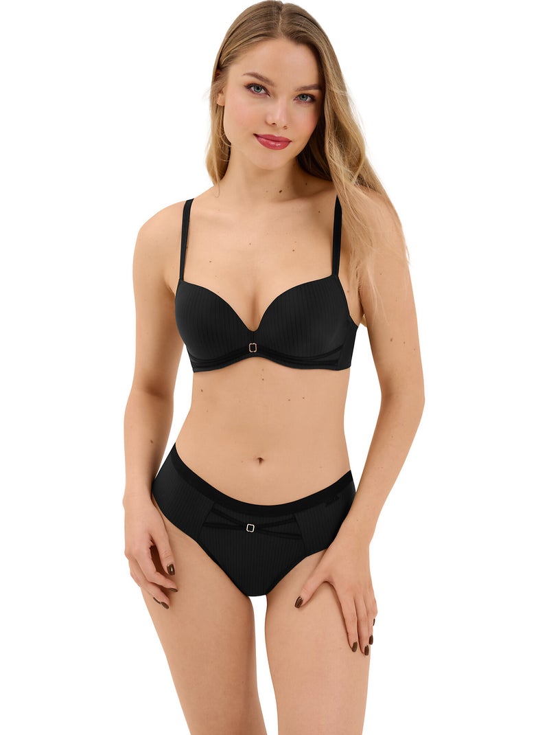 Soutien-gorge push-up Laura Noir - Kiabi