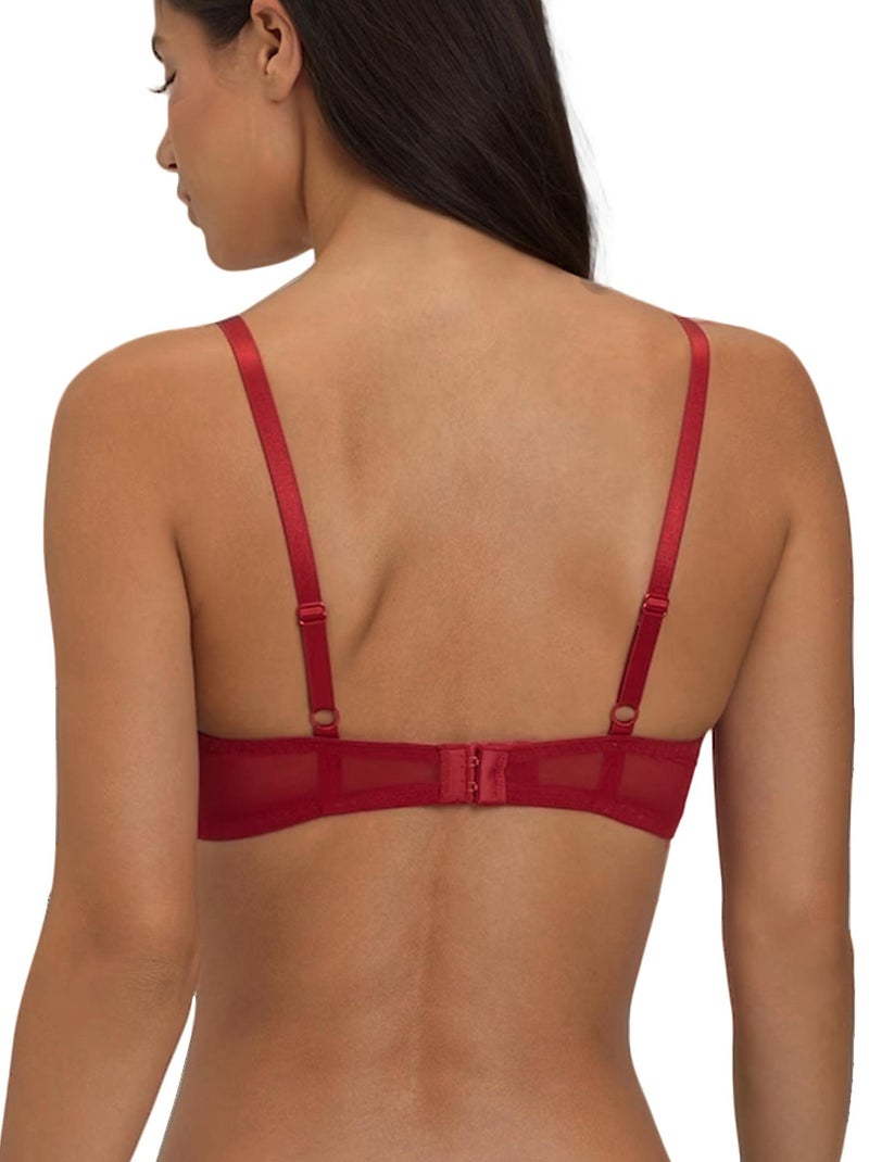Soutien-gorge push-up Loire Rouge - Kiabi