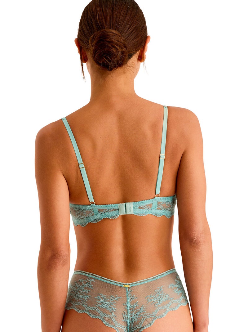Soutien-gorge push-up MANUELA Bleu turquoise - Kiabi