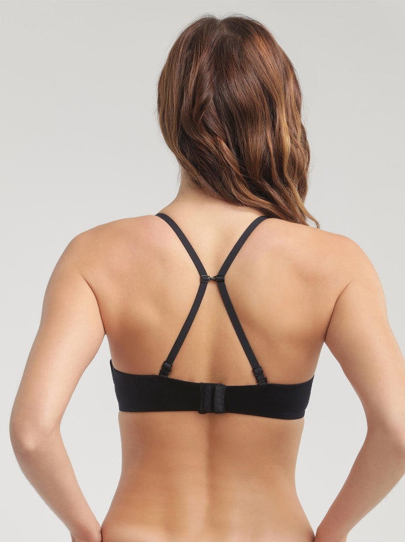 Soutien-gorge push-up microfibre Confort Collection Noir - Kiabi