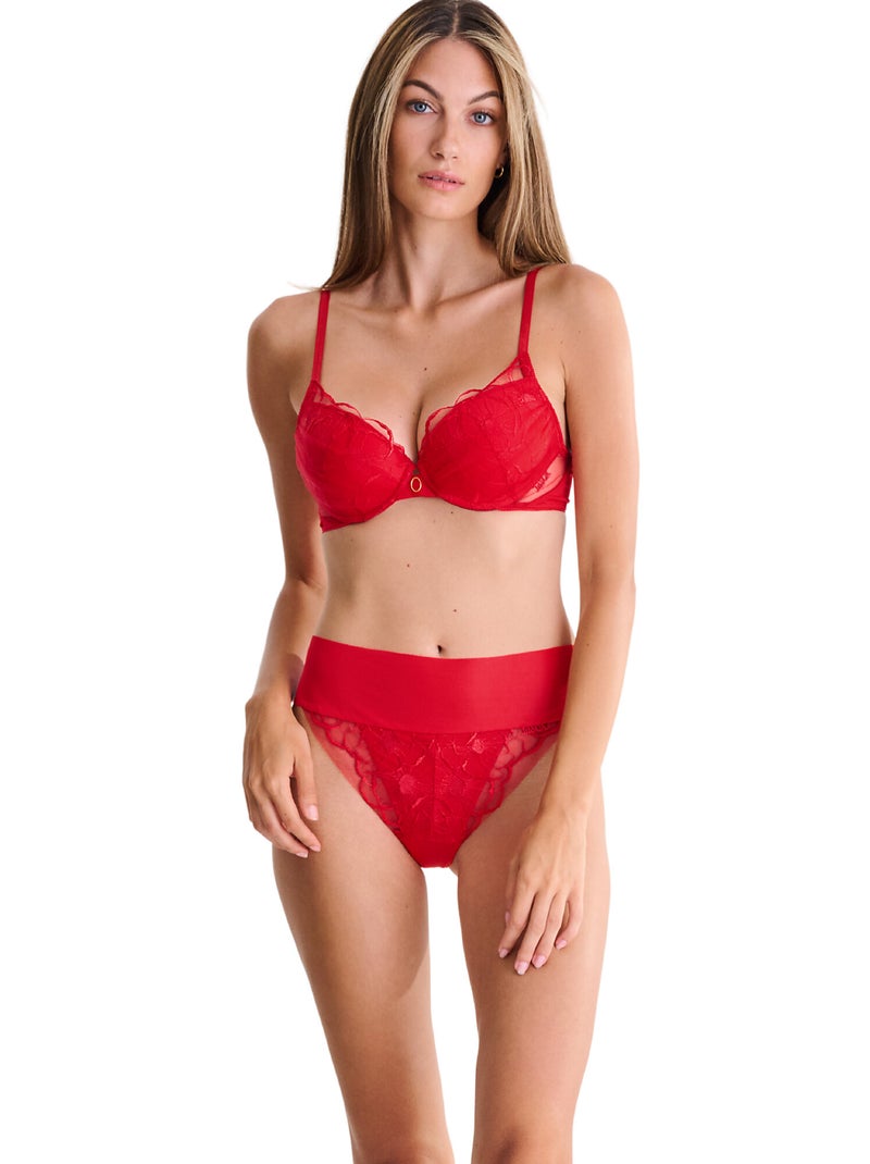 Soutien-gorge push-up MIRACLE Rouge - Kiabi