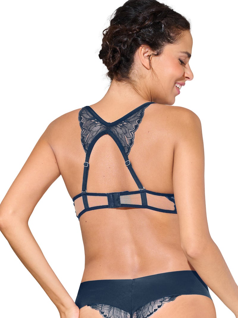 Soutien-gorge push-up multipositions CHARISMA Bleu - Kiabi