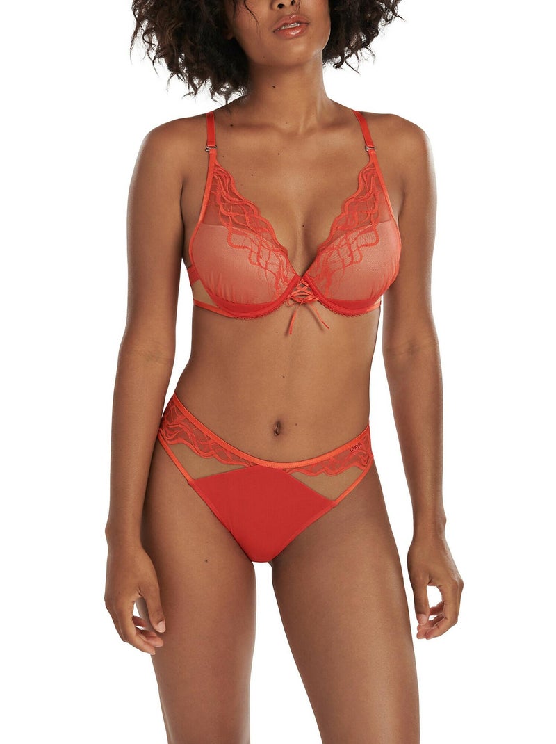 Soutien-gorge push-up multipositions Dione Rouge - Kiabi