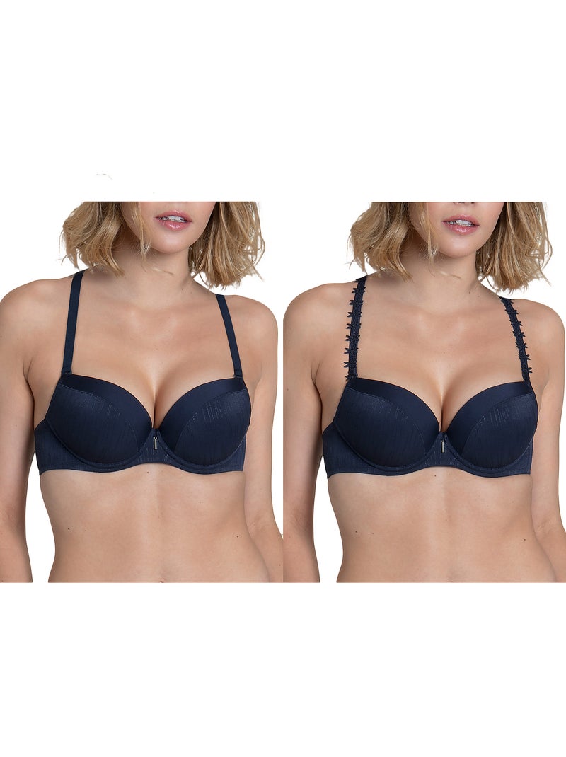 Soutien-gorge push-up multipositions Gracia Bleu - Kiabi