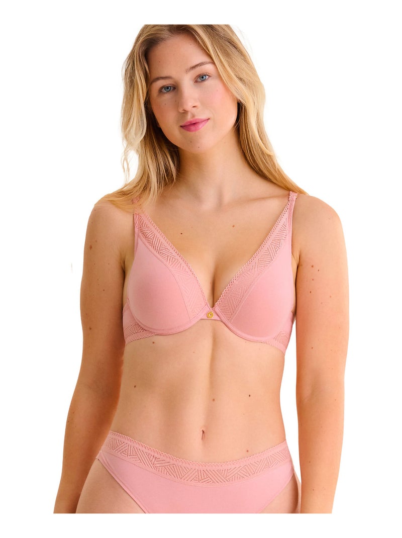 Soutien-gorge push-up multipositions RIA Rose - Kiabi