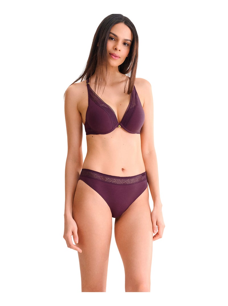 Soutien-gorge push-up multipositions RIA Violet - Kiabi