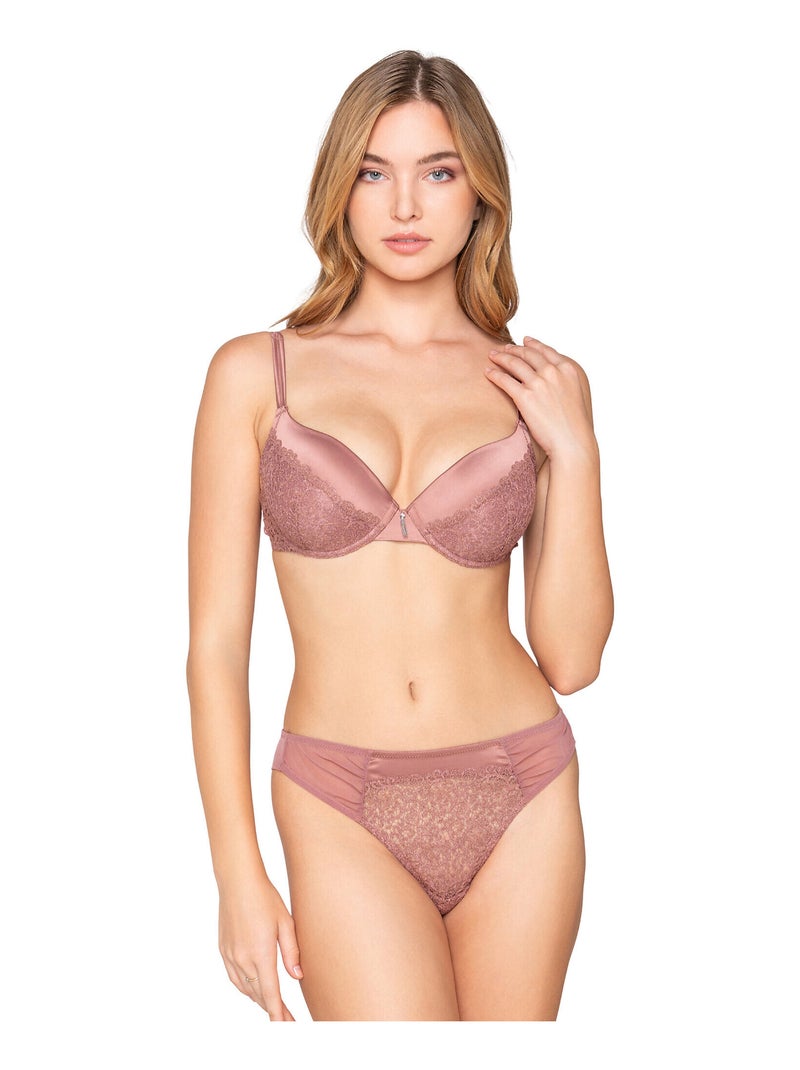 Soutien-gorge push-up MYSTIQUE Rose - Kiabi