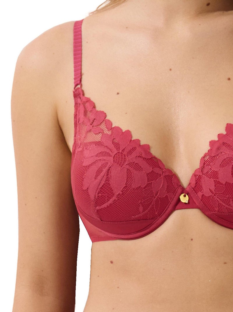 Soutien-gorge push-up Ocean Orange corail - Kiabi