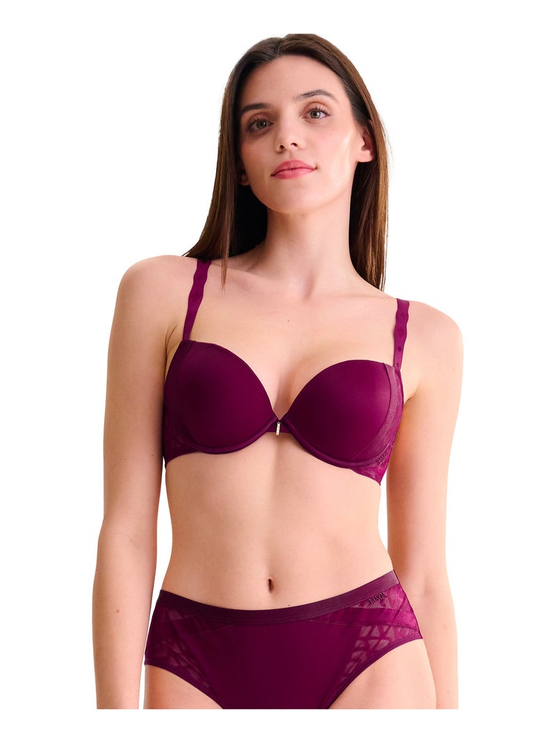 Soutien-gorge push-up Opal Magenta - Kiabi