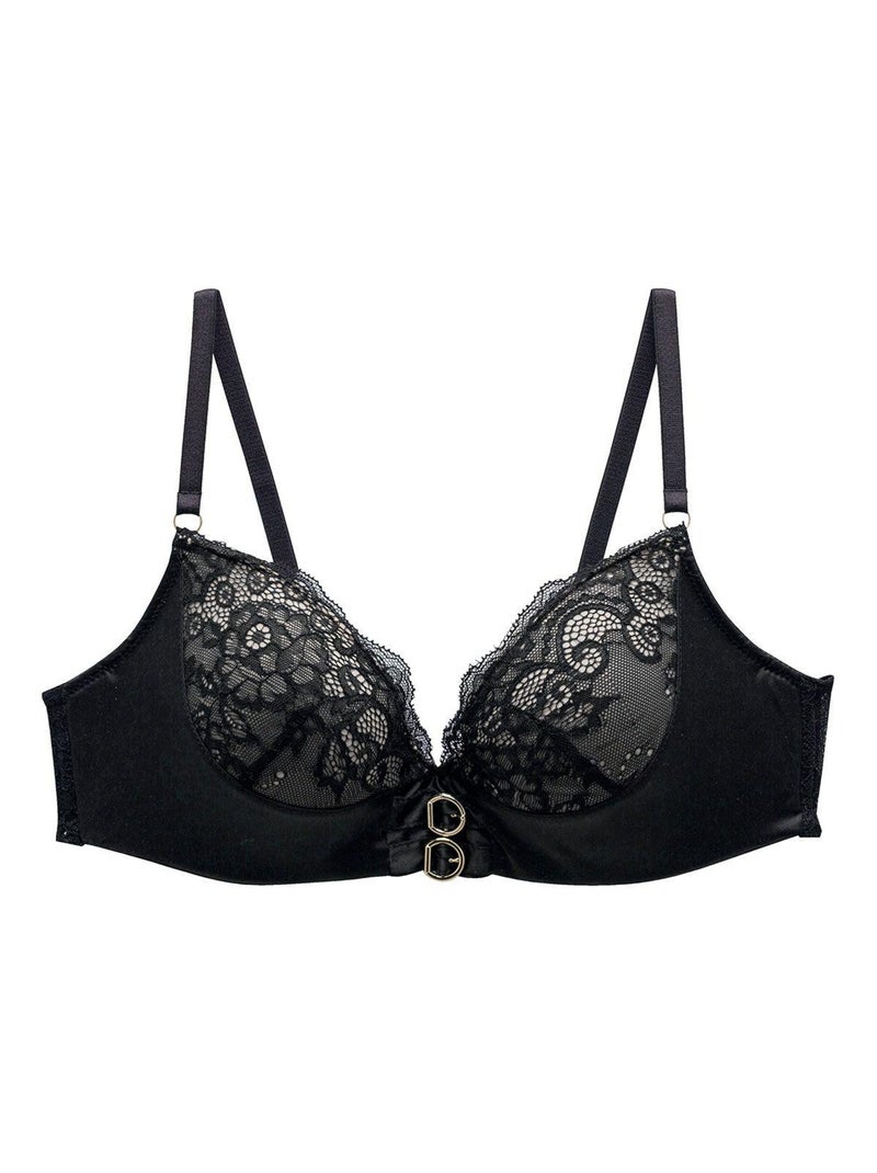 Soutien-gorge push-up PARAVENT - Pomm'Poire Noir - Kiabi