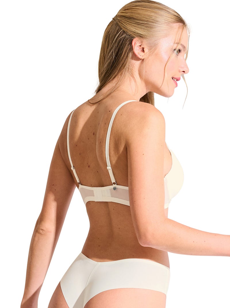 Soutien-gorge push-up PARIS Ecru - Kiabi
