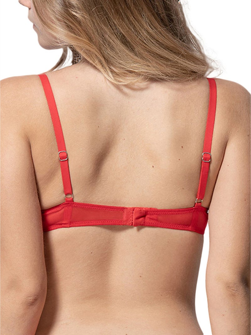 Soutien-gorge push-up Passion rouge Rouge - Kiabi