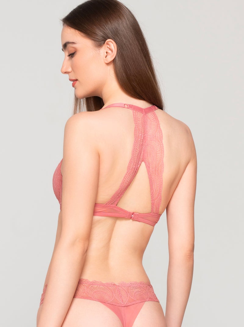 Soutien-gorge push-up PEARL Rose - Kiabi