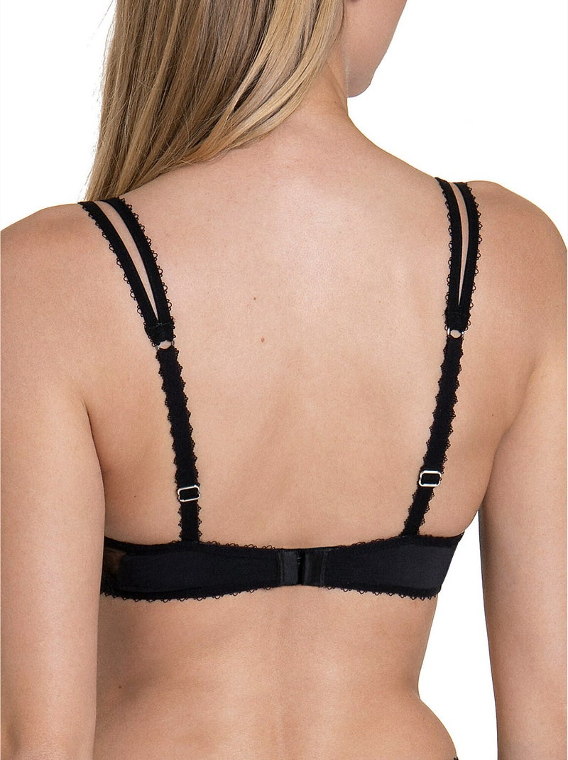 Soutien-gorge push-up Peony Noir - Kiabi