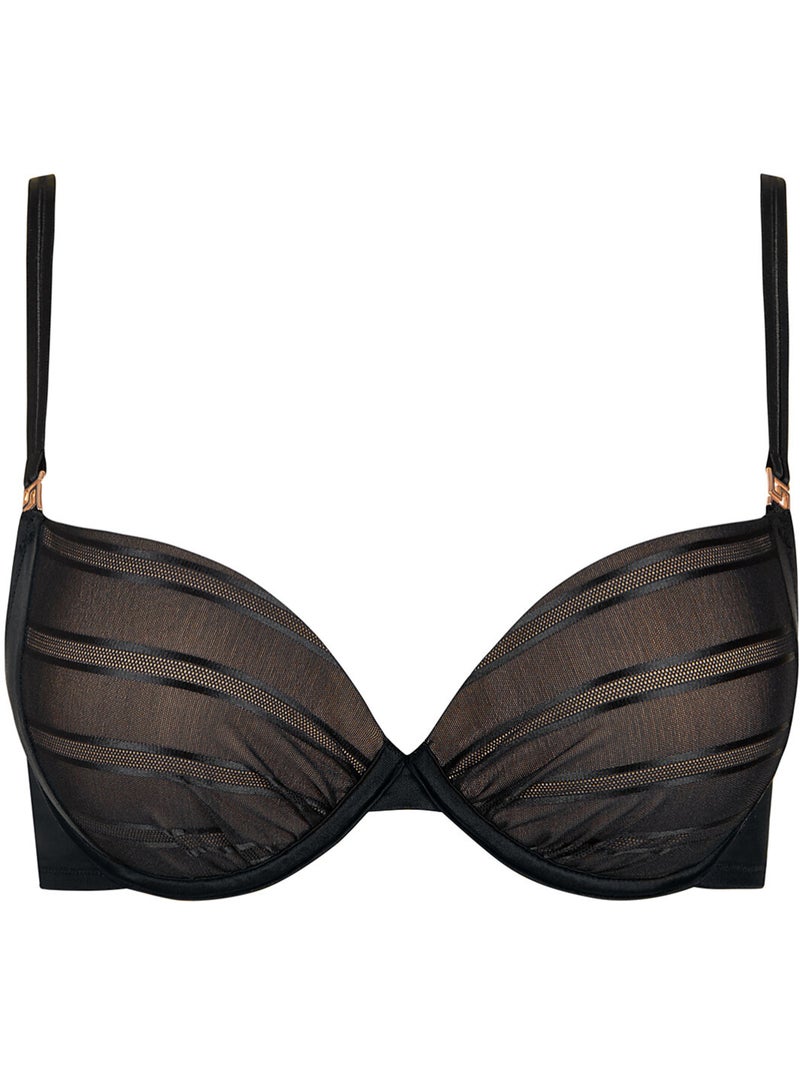 Soutien-gorge push-up PRINCESS Noir - Kiabi