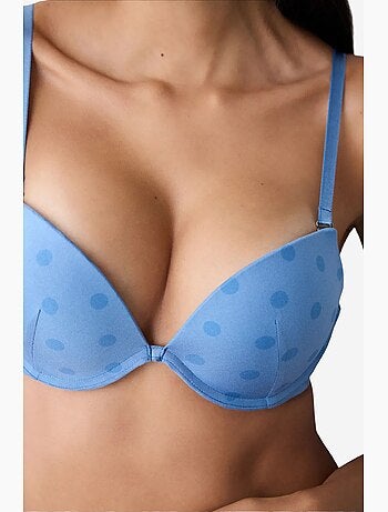 Soutien-gorge push-up rembourré à pois penti