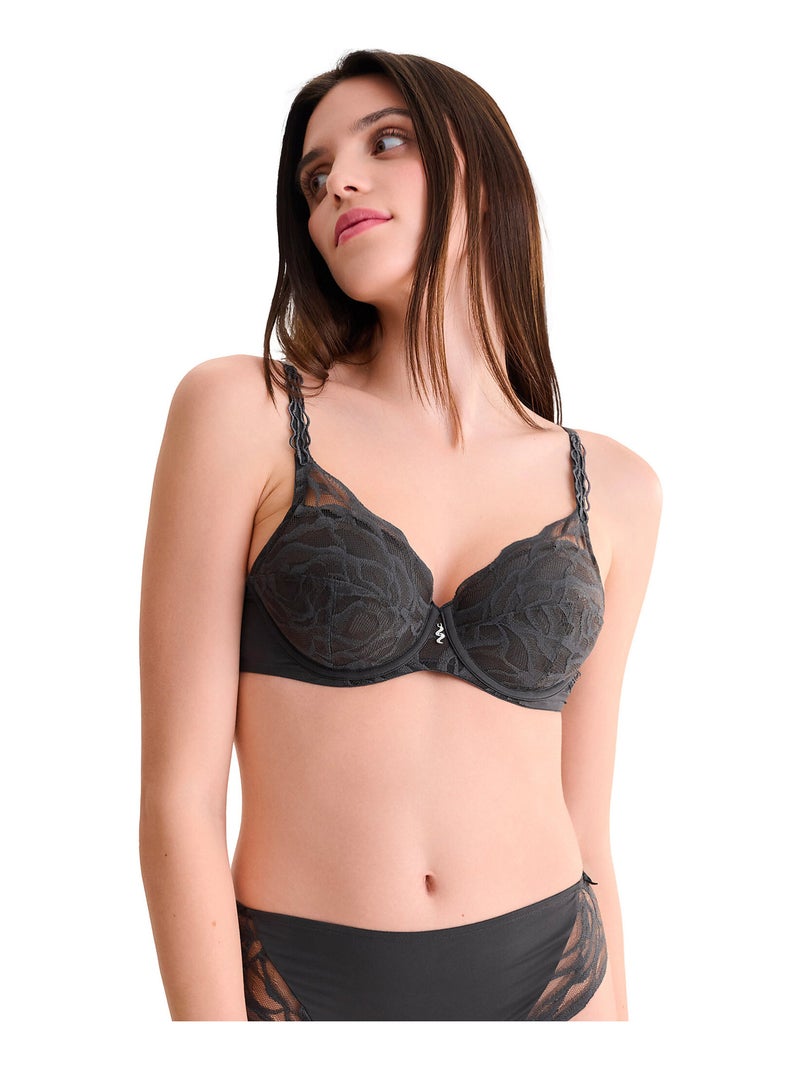 Soutien-gorge push-up RIVER Gris - Kiabi