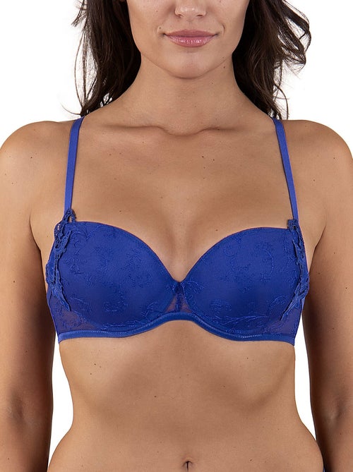 Soutien-gorge push-up Royal Wish bleu - Kiabi