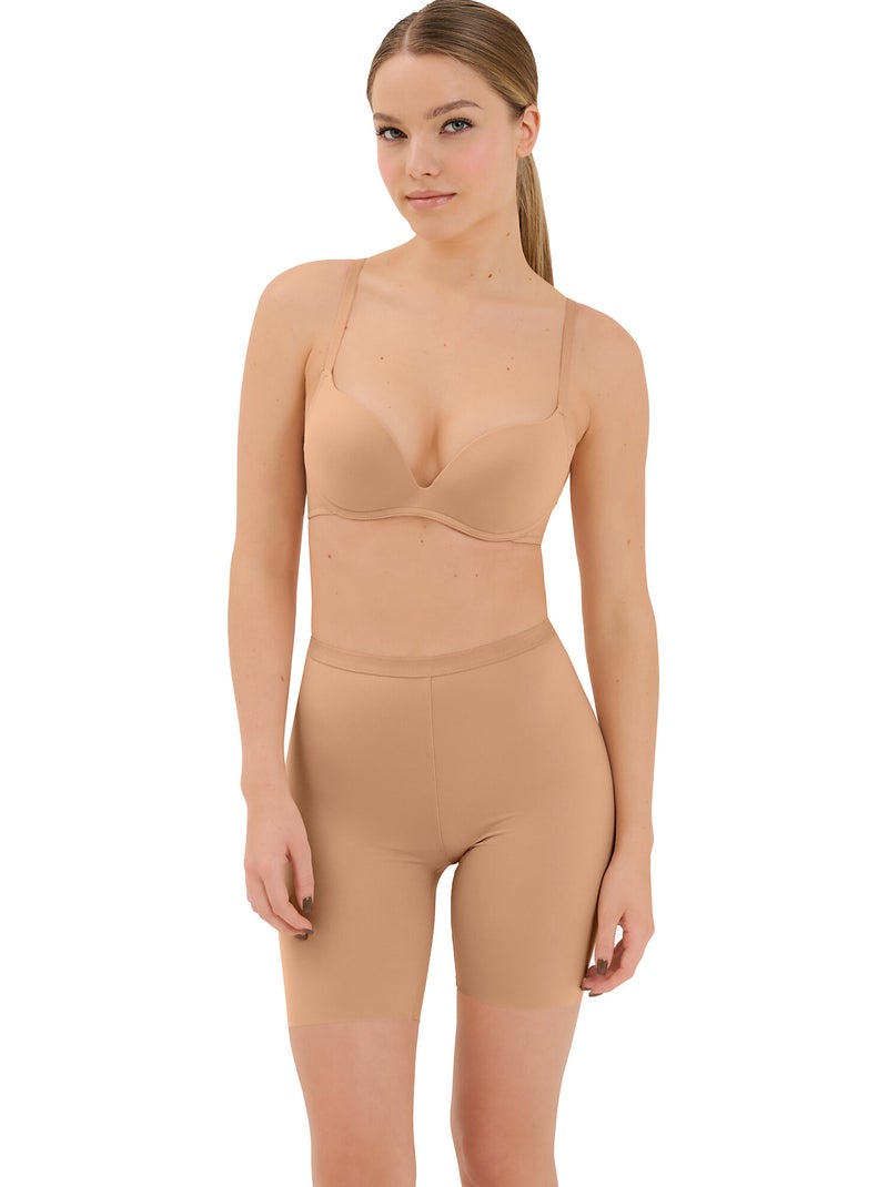 Soutien-gorge push-up sans armatures Maya Beige - Kiabi