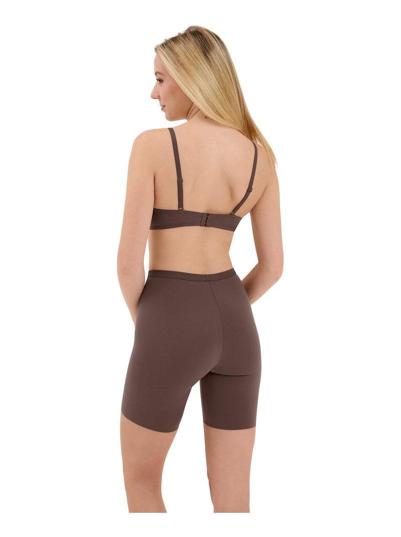 Soutien-gorge push-up sans armatures Maya Marron chocolat - Kiabi