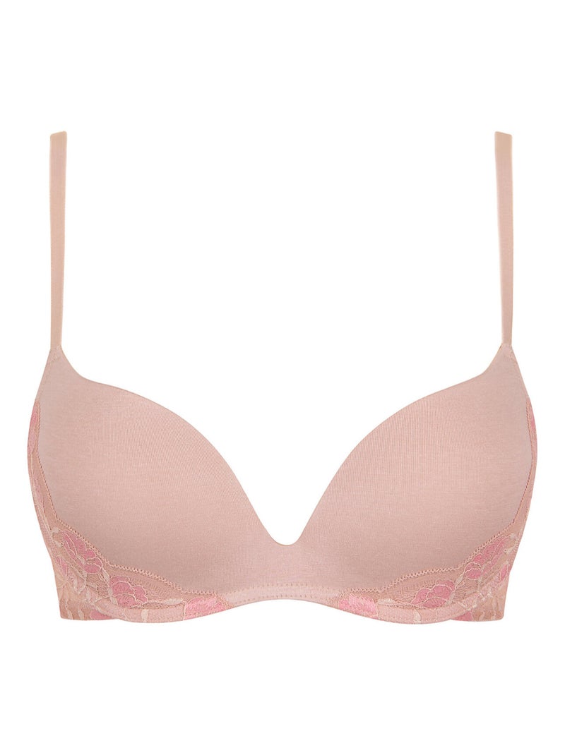 Soutien-gorge push-up sans armatures RAINBOW Rose - Kiabi