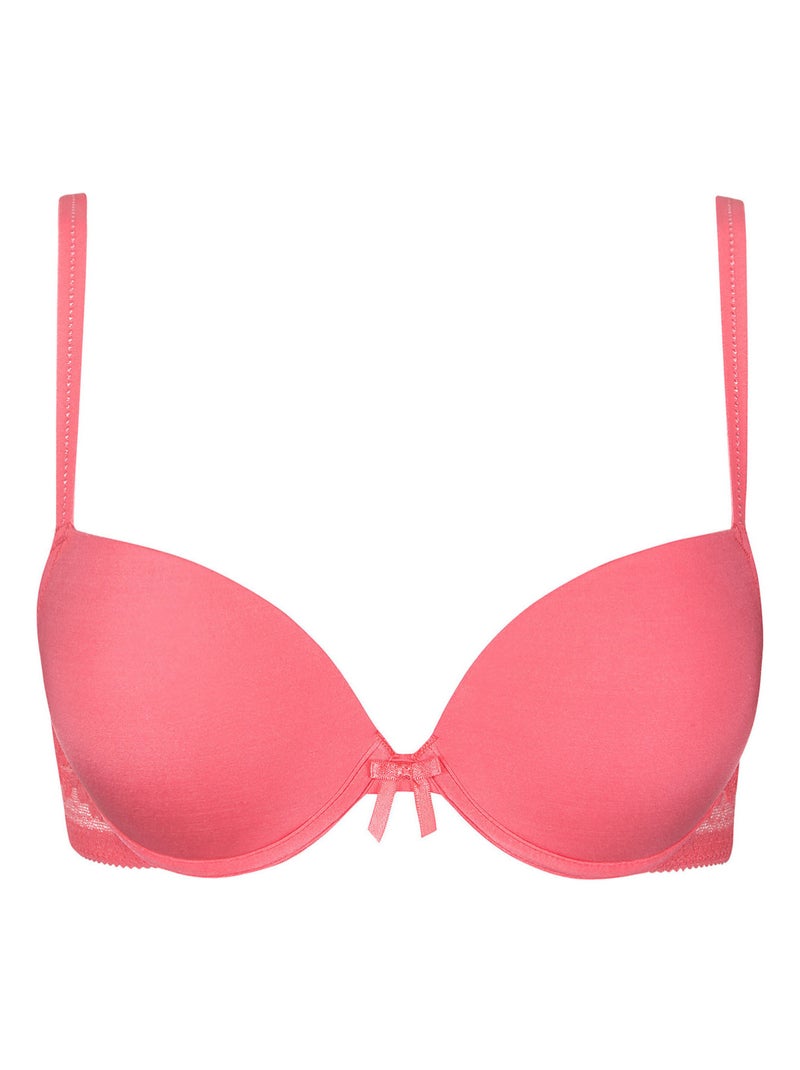 Soutien-gorge push-up Sassy Orange corail - Kiabi