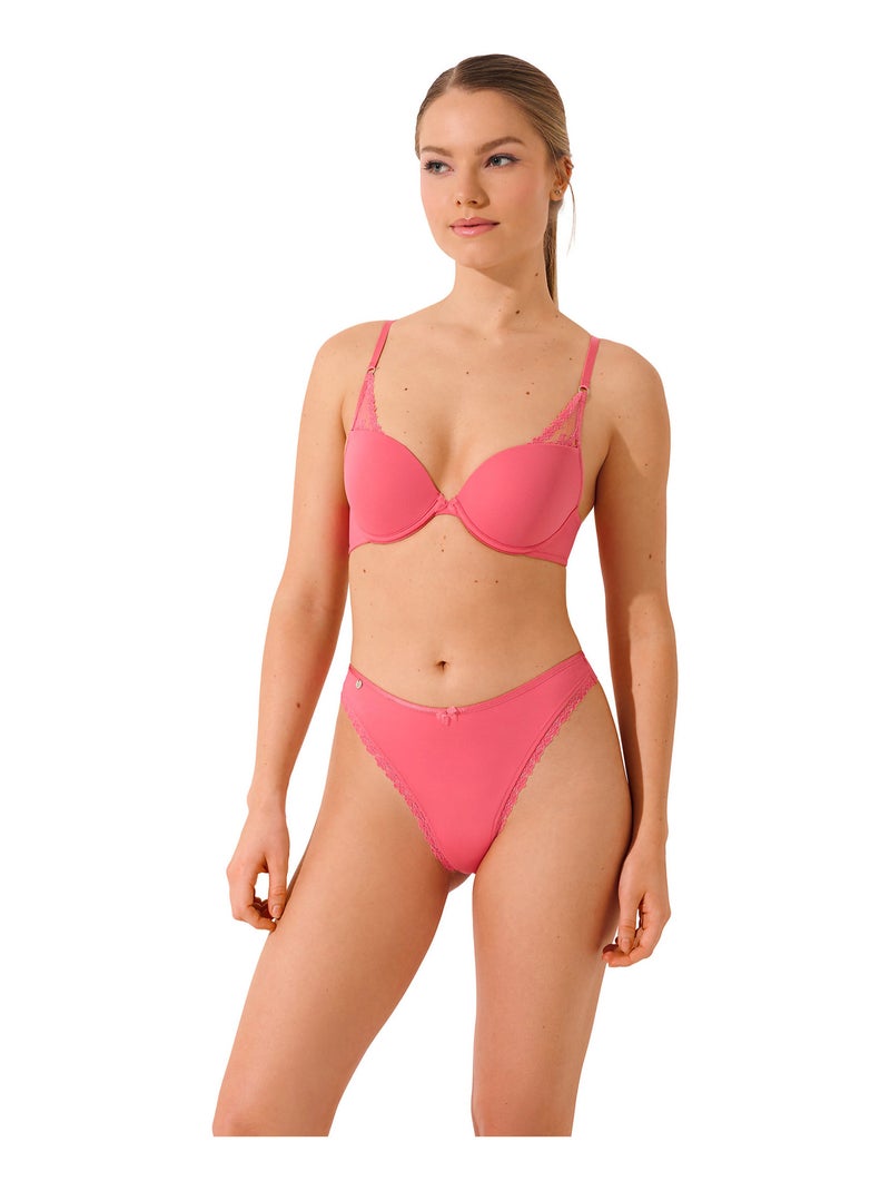 Soutien-gorge push-up SUNSET Rose - Kiabi