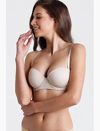 Soutien-gorge rembourré à armatures et bretelles amovibles penti