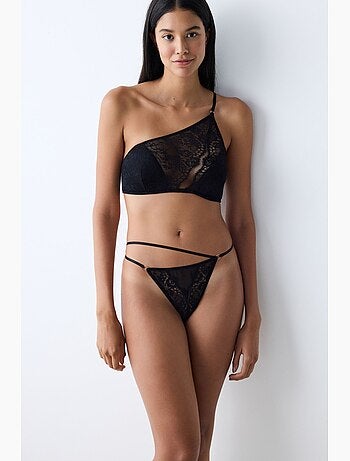 Soutien-gorge rembourré à une épaule penti