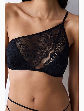 Soutien-gorge rembourré à une épaule penti