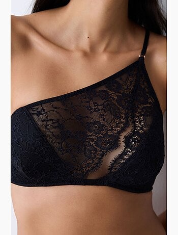 Soutien-gorge rembourré à une épaule penti