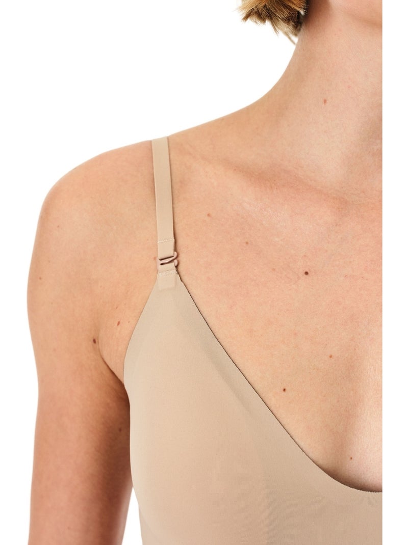 Soutien-gorge rembourré réversible invisible penti Beige argile - Kiabi