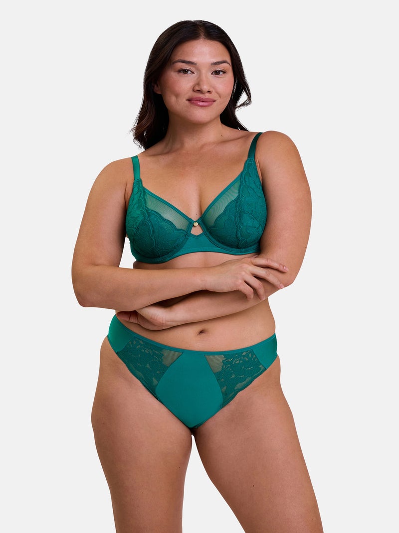 Soutien-gorge Romance Sans Complexe Vert - Kiabi