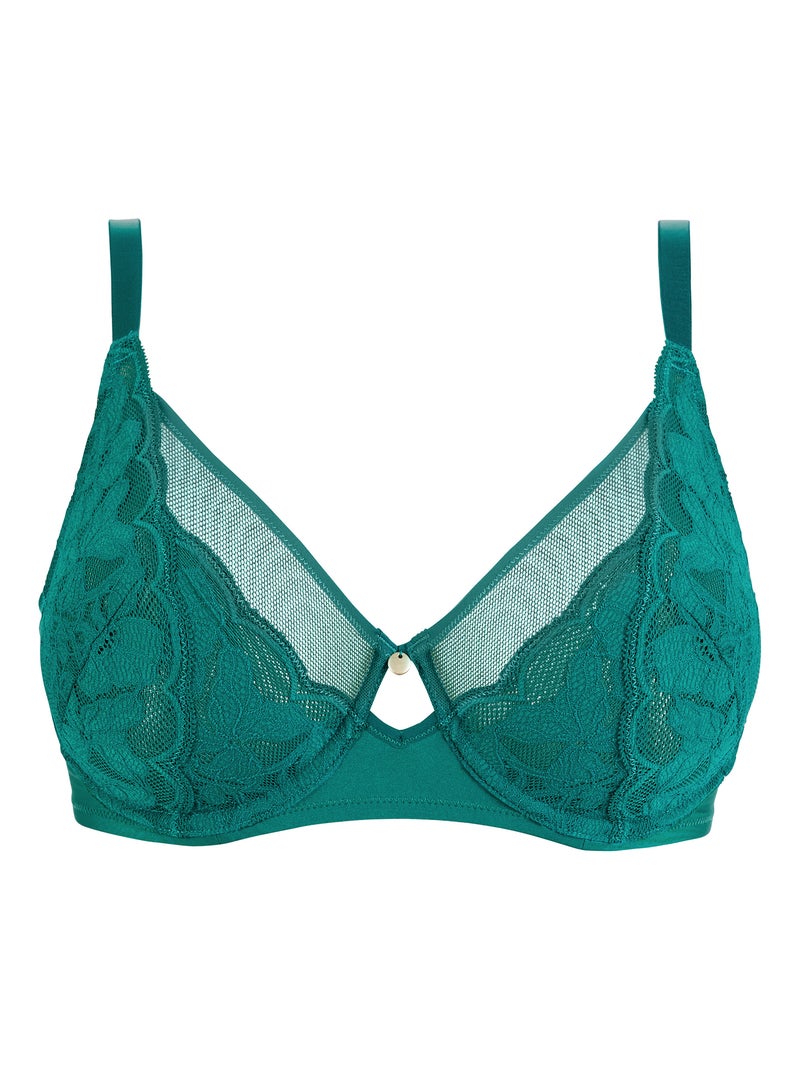 Soutien-gorge Romance Sans Complexe Vert - Kiabi
