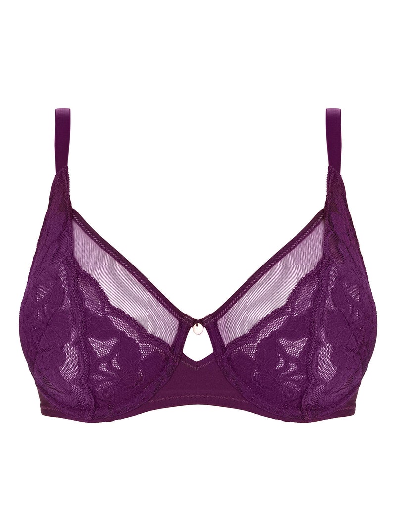 Soutien-gorge Romance Sans Complexe Violet - Kiabi