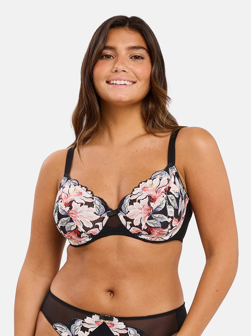 Soutien-gorge Rosa Fantaisie Sans Complexe Noir Rose - Kiabi